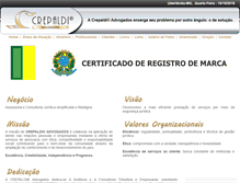 Tablet Screenshot of crepaldi.adv.br